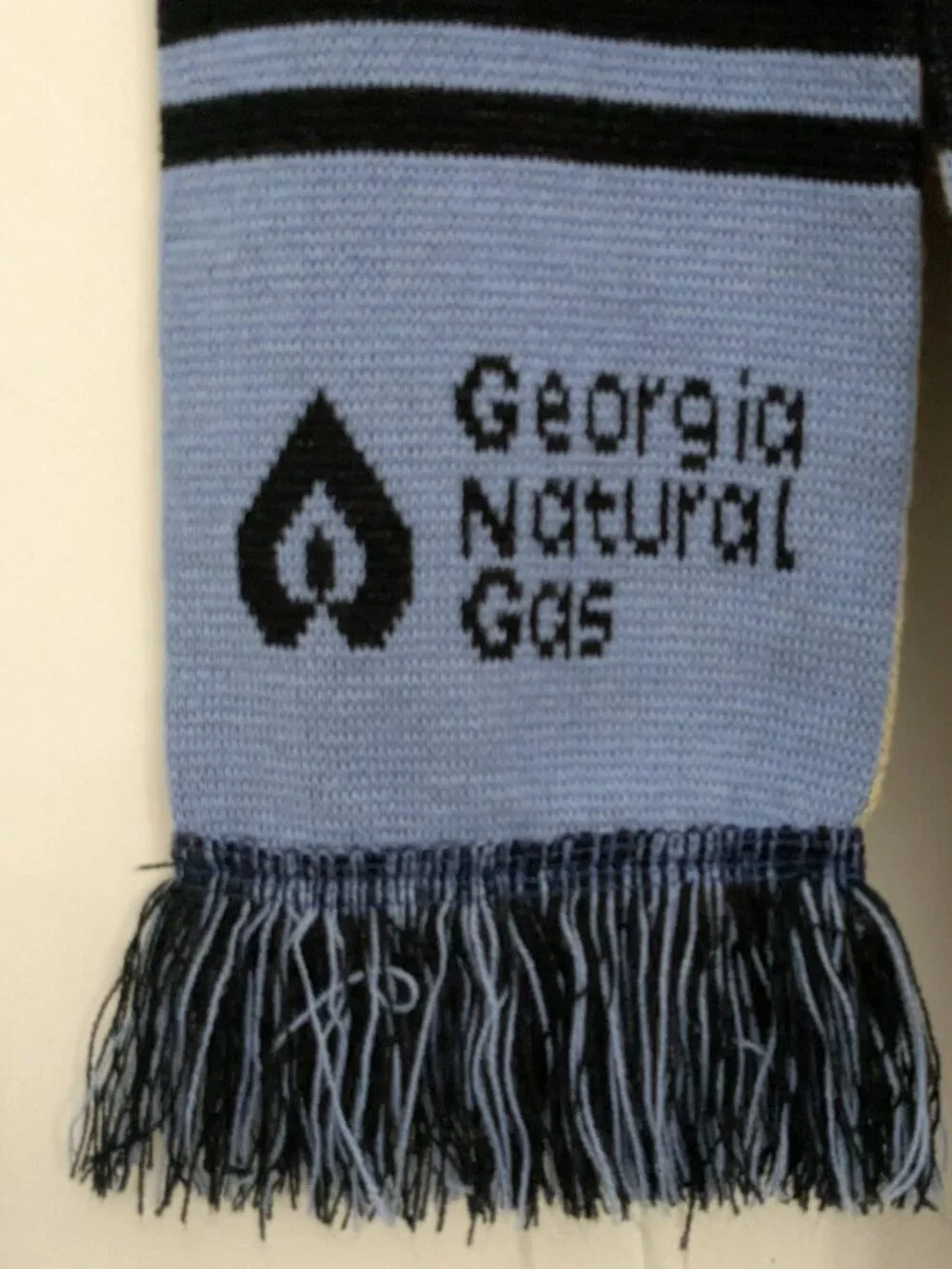 Atlanta Hawks NBA Basketball Soccer Scarf SGA Black Blue Georgia Natural Gas